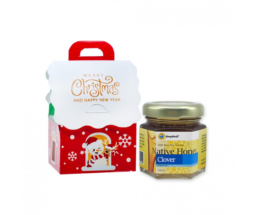 New Zealand Native Honey 50g in Christmas Gift Box (Bundle of 12)