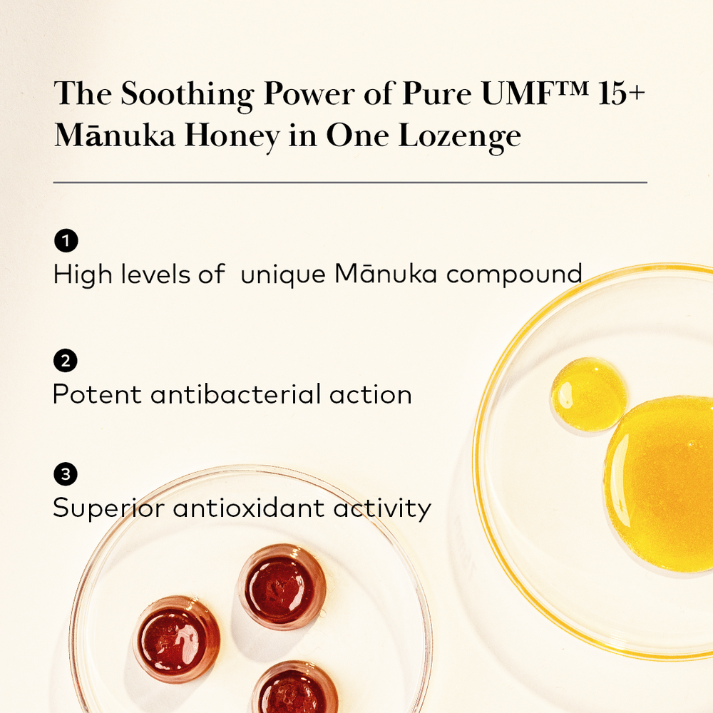 
                  
                    UMF™ 15+ 100% Pure Manuka Honey Lozenges
                  
                