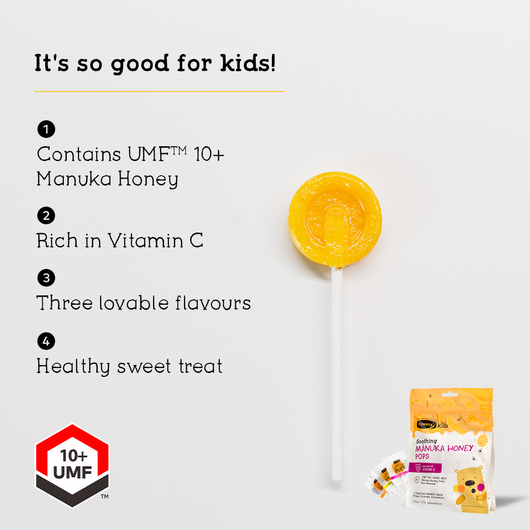 
                  
                    UMF™ 10+ Manuka Honey Soothing Pops, 15 pops
                  
                