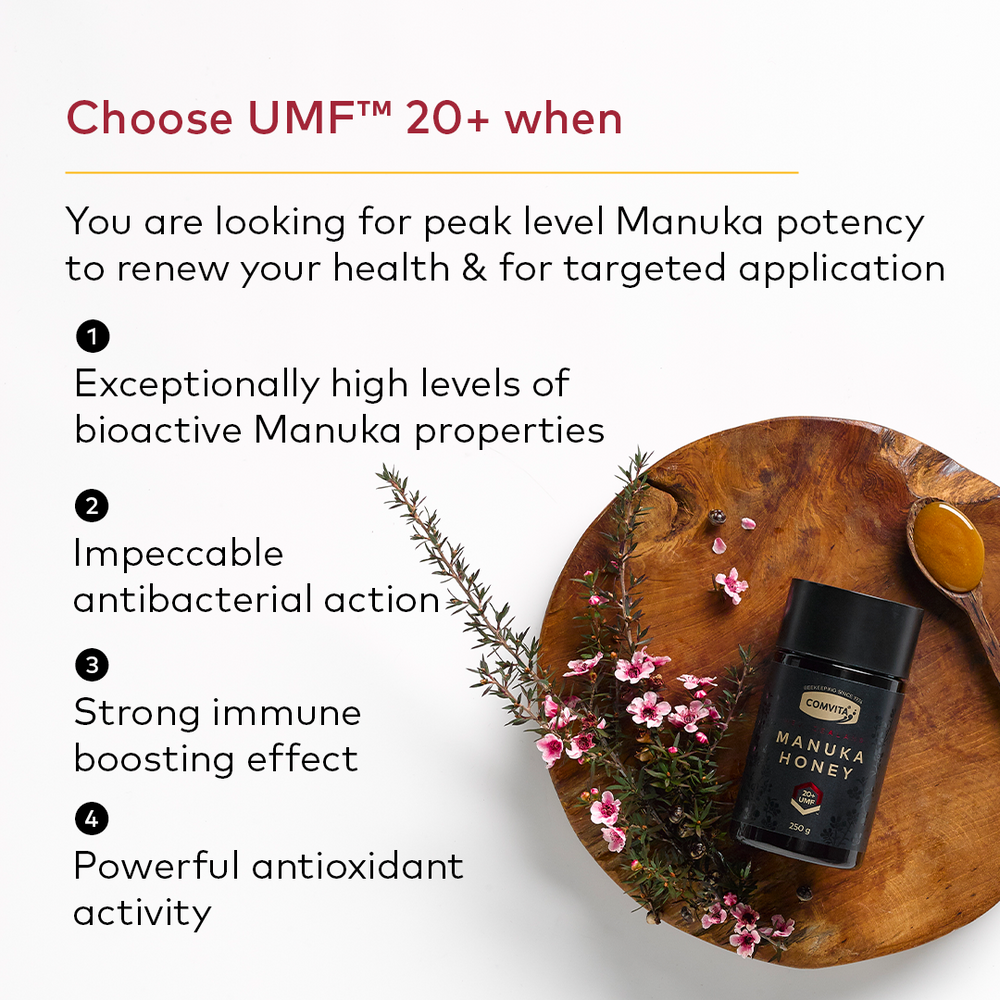 
                  
                    UMF™ 20+ Manuka Honey 250g
                  
                