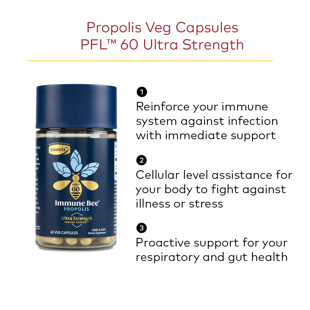 
                  
                    Immune Bee™ Propolis PFL™ 60 Ultra Strength 60 Veg Caps
                  
                