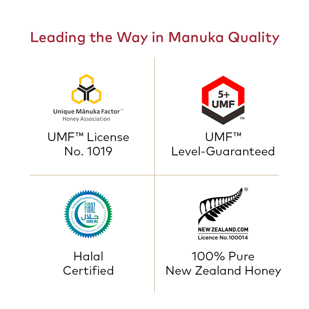 
                  
                    UMF™ 5+ Manuka Honey
                  
                