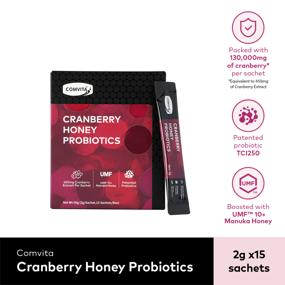 
                  
                    Cranberry Probiotics Manuka Honey Solid Drink (15s x 2g)
                  
                