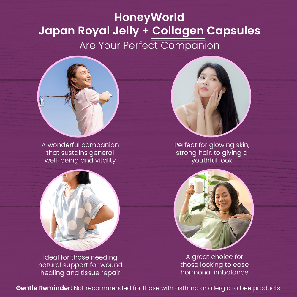 
                  
                    Japan Royal Jelly + Collagen Capsules
                  
                