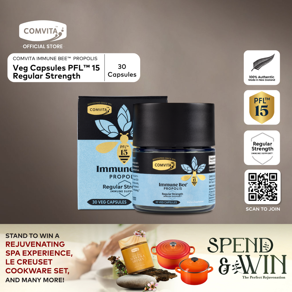 Immune Bee™ Propolis PFL™ 15 Regular Strength Vege Caps